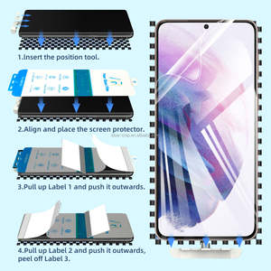 Hochwertige wasserdichte matte Datenschutz folie Automatische mobile <span class=keywords><strong>Hydro</strong></span> <span class=keywords><strong>Gel</strong></span> Anti reflex-Displays chutz folie für Samsung S24 Ultra - Product Image 4