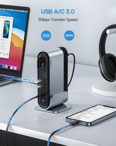 Многопортовая док-станция USB-C 17-в-<span class=keywords><strong>1</strong></span> с HDMI и LAN для ноутбуков и настольных компьютеров - Product Image 5