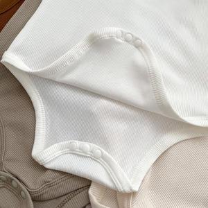 Conjunto de <span class=keywords><strong>Chaleco</strong></span> y Mono para Bebé, Primavera 2025, Pana de Algodón, Estilo Coreano, Color Sólido, para Recién Nacidos - Product Image 4