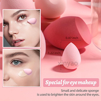 Collection de logo personnalisé ensemble d'éponges de maquillage pour le visage sans latex haute définition Wonder Blender poudre crème liquide super doux tout
