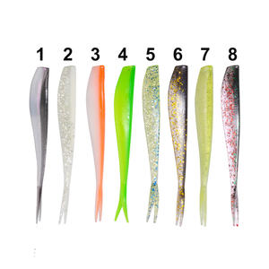 Leurre de pêche à queue fourchue nouveaux leurres de pêche 70mm 100mm leurre souple appât artificiel prédateur attirail pour <span class=keywords><strong>brochet</strong></span> et bar - Product Image 1
