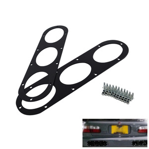 Difusor Trasero Universal de Aleación de Aluminio con Recortes para Escape para Modificación de Automóviles, Paquete de Dos - Product Image 1