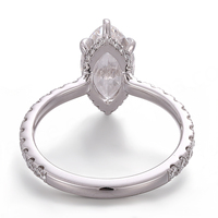 Bague en or massif 14k 18k certifiée IGI avec diamant de laboratoire personnalisé, cadeau de la Saint-Valentin pour homme et femme, fiançailles, mariage