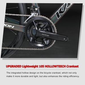 Vélo de course sur route en fibre de carbone RTS T700 avec freins à disque hydrauliques, jeu de roues 700C pour cyclisme professionnel - Product Image 4