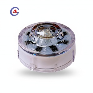 Baliza de Seguridad LED GUANGAN IP68 Impermeable Tipo Ojo de Gato para Entradas de Vehículos, Jardines y Caminos, Marcador Reflectante Integrado en el Pavimento, Advertencia Vial - Product Image 1