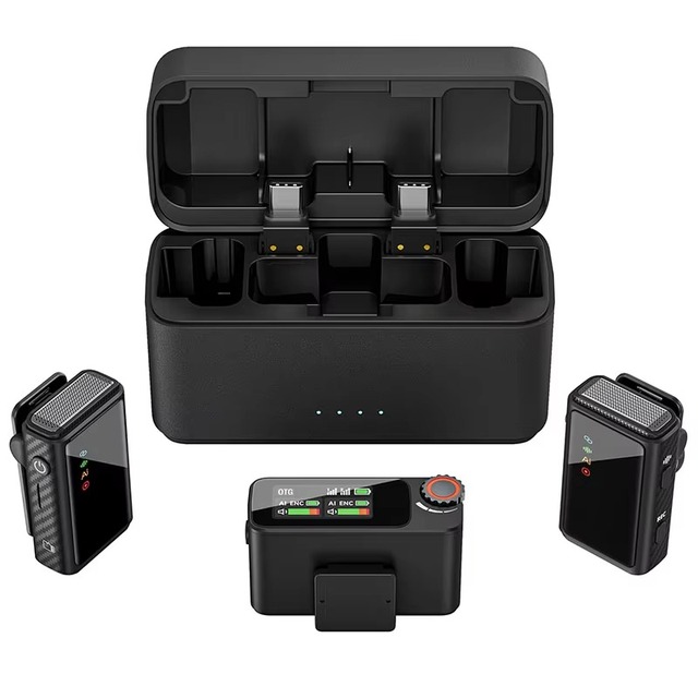 2026 New Live Streaming Professional Lavalier Lapel Microphone M15 Wireless Microphone With Smart Ai Noise Reduce Function