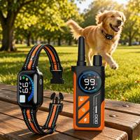 Neues Intelligentes Hundetrainingshalsband, 2-in-1 Trainings- und Antibell-Gerät für Haustiere, Wiederaufladbares Wasserdichtes Haustierzubehör für Mehrere Hunde