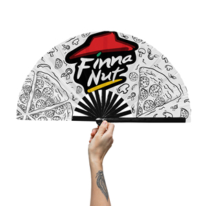 Clack Fan Custom Hand Small Eventail Logo Bamboo Abanicos De Mano Al Por Mayor a Main Wood Fans - Product Image 3