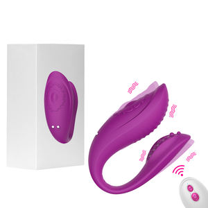 Custom Lelie U-Vormige Draadloze G-Spot Koppels Schudden Samen Dragen Massage Sex Afstandsbediening Vibrerende - Product Image 1