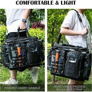 Venta caliente al aire libre multifuncional camuflaje resistente al agua bolsa de aparejos grandes de agua salada bolsa de equipo de pesca - Product Image 5