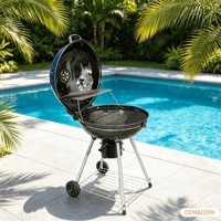 Barbecue au charbon de bois d'extérieur, Gril Kamado portable, Barbecue commercial en acier inoxydable