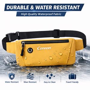 Sac banane unisexe réglable pour sports de plein air, en tissu Oxford durable, forme tonneau, résistant à l'eau, avec fermeture éclair, pour téléphone portable - Product Image 4