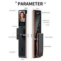 Interphone de surveillance vidéo HanDaily avec reconnaissance faciale 3D, application Wishome, serrure intelligente, serrure de porte électronique numérique, produits pour la maison intelligente
