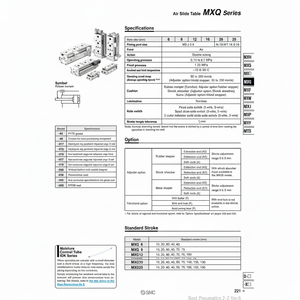 SMC Pneumatics Air Slide Table (Tabla de deslizamiento de aire) - Product Image 1
