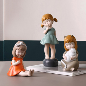 2022 <strong>Accessories</strong> Home Decor Different Style Resin Ornaments Lovely <strong>Girl</strong> Home <strong>Accessories</strong> for <strong>Bedroom</strong> Decoration - Product Image 3