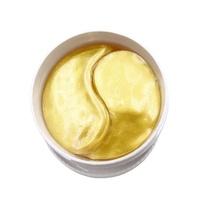 Patchs Hydrogel au Collagène et Or 24K pour le Contour des Yeux, Marque Blanche OEM, 60 Patchs en Pot, Raffermissant, Éclaircissant, Masque Végétalien en Feuille pour les Yeux, Vente en Gros
