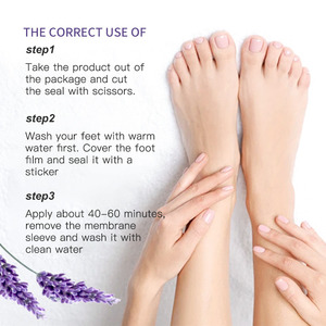 Mascarilla Exfoliante de Lavanda <span class=keywords><strong>para</strong></span> <span class=keywords><strong>Pies</strong></span> Efecto <span class=keywords><strong>Peeling</strong></span> que Deja los <span class=keywords><strong>Pies</strong></span> Suaves como los de un Bebé Elimina Células Muertas y Repara Talones Ásperos Cuidado y Belleza - Product Image 4