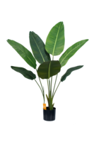 JOLAMIRA Plante Artificielle Banane du Voyageur, Grande, pour Intérieur, Salon, Style Nordique Luxe Léger, en PE+Fer+Tissu, Écologique et Durable