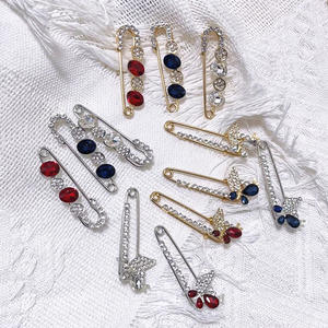 WEGOODZF épingle de sûreté avec strass en cristal islamique Allah broche plaquée argent bébé broche chaussure breloque - Product Image 5