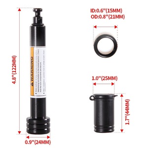 Verrou de remorque en acier au carbone de 5/8 pouces, verrou à clé pour attelage de 2 pouces, accessoires de voiture - Product Image 2