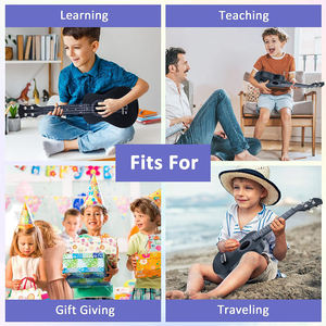 Groothandel Goedkope Hoge Kwaliteit Vroege Muzikale Educatieve Speelgoed Kleine Cartoon Opblaasbare <span class=keywords><strong>Plastic</strong></span> Meisjes Ukelele Gitaar Speelgoed 21 Inch - Product Image 5