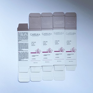 Boîte d'emballage pour soins de la <span class=keywords><strong>peau</strong></span> en carton pliable avec logo personnalisé en relief, laminé mat, matériaux recyclés, pour sérum fluide <span class=keywords><strong>tonique</strong></span> facial de 30 ml - Product Image 6