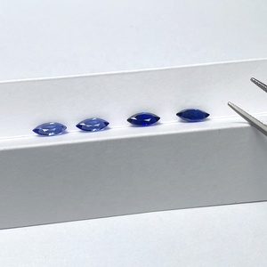 Giá bán buôn 6x3mm 9x4.5mm 10x5mm 12x6mm phòng thí nghiệm phát triển Royal Blue Sapphire Marquise Loose đá quý cho trang sức thiết lập - Product Image 4