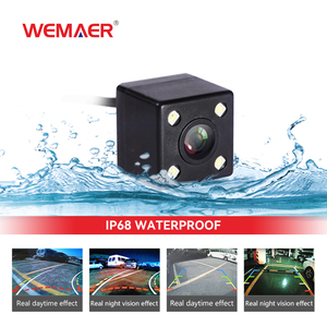 Caméra de recul de voiture Wemaer HD Night Vision Plug avec 8 lumières LED caméra de recul <span class=keywords><strong>d</strong></span>'image de vue arrière carrée - Product Image 2