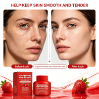 Crème Éclaircissante Multi-Acides à la Fraise Inspirée des Fruits, Soin Visage Nourrissant, Vente en Gros, Service de Personnalisation du Logo et Marque Privée