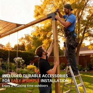 30 °   Supports de toit <span class=keywords><strong>d</strong></span>'<span class=keywords><strong>angle</strong></span> pour pergola, supports de poteau inclinés en forme de L pour pergola extérieure, porche et passage - Product Image 5