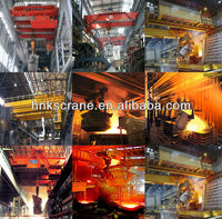 Haute température 50 ℃   Grue de levage électrique pour cuve de fusion métallurgique, grue à chariot pour usine sidérurgique