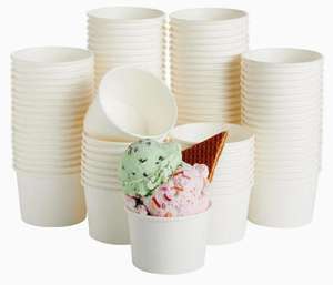 Vasos de Papel Kraft Biodegradables Desechables para Alimentos de 6 a 32 Onzas, con Pared Ondulada, Reciclables, con Estampado Dorado, para Envasado de Comida Rápida - Product Image 3