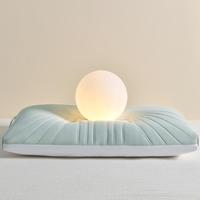 Direct Fabricants : Coussin de nuque moderne pour le sommeil, avec noyau 3D en alternative au latex, en tissu solide brodé, en soie glacée respirante, thérapeutique