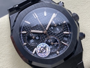 Reloj Mecánico de Lujo, Super Calidad, Resistente al Agua, 41mm, Fábrica APS, Movimiento 4401, 26240, Audemars Chrono, Cerámica Negra - Product Image 2