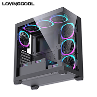 Boîtier PC Gamer OEM Personnalisé pour Ordinateur de Bureau, Boîtier CPU Gaming ATX avec Ventilateur RGB, Châssis PC Coloré, Tour de Refroidissement