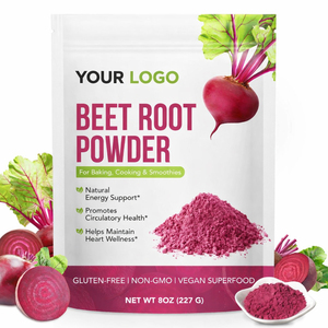 Polvo de Remolacha Natural, Suplemento Dietético <span class=keywords><strong>para</strong></span> Adultos, Apoya <span class=keywords><strong>la</strong></span> Circulación y <span class=keywords><strong>la</strong></span> Energía, Polvo Vegetal, Sabor Personalizable - Product Image 1