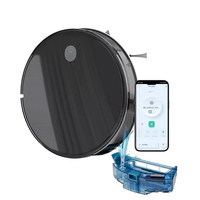 Robot Aspirador Inteligente con Navegación Giroscópica 3500Pa, Robot de Limpieza Automática para Suelos Húmedos y Secos, Mopa, 2550mAh, para Alfombras y Pelo de Mascotas, Venta al por Mayor