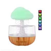 Humidificateur nuage de pluie en vente chaude, lumière 7 couleurs, goutte d'eau, aromathérapie, diffuseur ultrasonique, mini humidificateur en forme de champignon