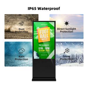 ป้ายดิจิตอลตั้งพื้นกลางแจ้ง43 49 55 65นิ้วตู้โฆษณา LCD โทเท็มกลางแจ้ง - Product Image 2