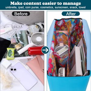 <b>Beach</b> Bag Organizer with Lid for XL Bogg Bags <b>Accessory</b> Insert Organizer for Bogg Organizer Pouches for Original Bogg - Product Image 3