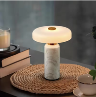 Lampes de table tactiles blanc chaud pour mariage, lampes d'ambiance rechargeables de luxe, décoration de chambre à coucher et de salon, lampe de table en marbre