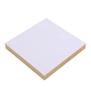 wholesale 4mm white melamine faced mdf bedroom board double laminated mdf 18mm