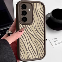 Nouveau boîtier d'impression à rayures zébrées souple en TPU tout autour housse de Protection pour Realme 15 Pro 15 14 14x C71 C73 C75 Note 70