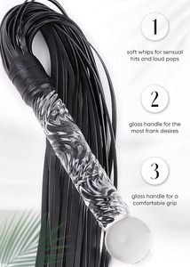 <span class=keywords><strong>Látigo</strong></span> SM Perfecto para Parejas, <span class=keywords><strong>Látigo</strong></span> de Cuero Sintético BDSM, <span class=keywords><strong>Látigo</strong></span> para Sexo Anal, Masturbación, Consolador de Vidrio, Varita de Juguete Anal para Juegos Sexuales - Product Image 4