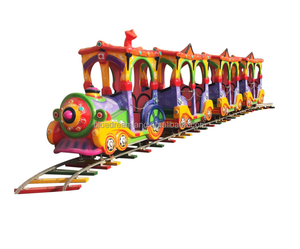 Parque de atracciones Tren de pista de batería eléctrica turística para adultos y niños para ventas Paseos para niños para área de juegos Paseos en interiores 001 - Product Image 5
