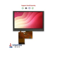 Panel LCD TFT IPS suhu lebar kecerahan tinggi antarmuka MCU 4.3 inci 480x272 NV3041A-01