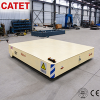 Chariot de manutention électrique sans rail de 8 tonnes, véhicule à batterie lithium longue autonomie pour le transport de composants d'atelier