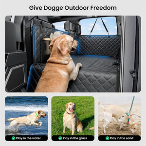 Protector de Asiento para Perros, Hamaca para Mascotas en el Asiento Trasero del Coche, Extensor de Cama para Perros, Protector de Asiento Impermeable Negro, Tamaño Universal - Product Image 5