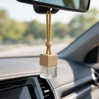 Capuchon diffuseur en bois personnalisé pour flacon de parfum de voiture à suspendre, capuchon de bouteille en bois naturel de qualité supérieure avec perle réglable