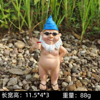 Maison Intérieur Extérieur Résine Drôle Gnomes Nus Statues Vilain Jardin Gnome Jardin Décor pour Halloween Noël Jardin Cadeau